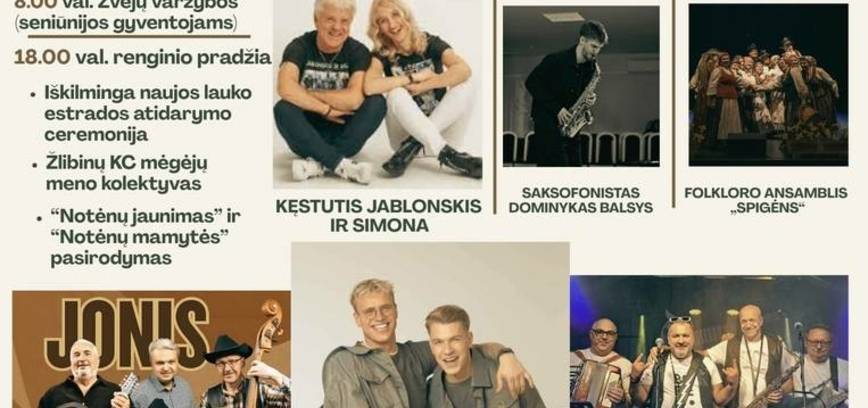 Naujos lauko estrados atidarymo šventė Grumbliuose „Gera būti kartu“