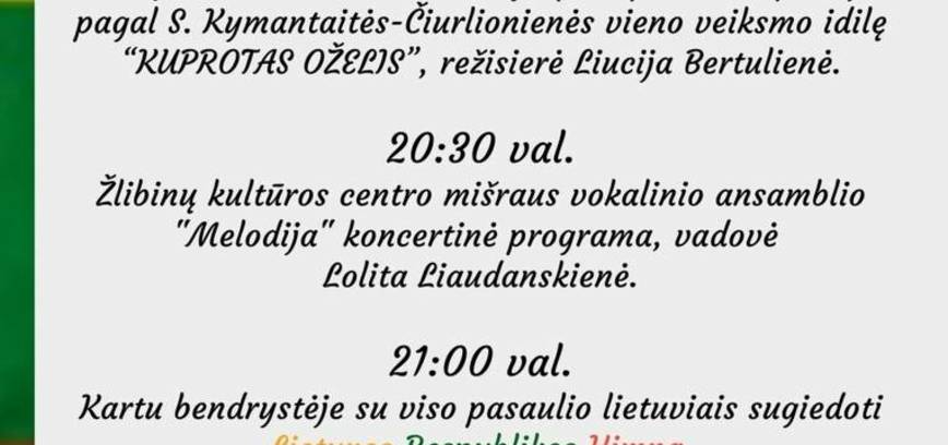 Liepos 6 d. minėjimas Žlibinuose