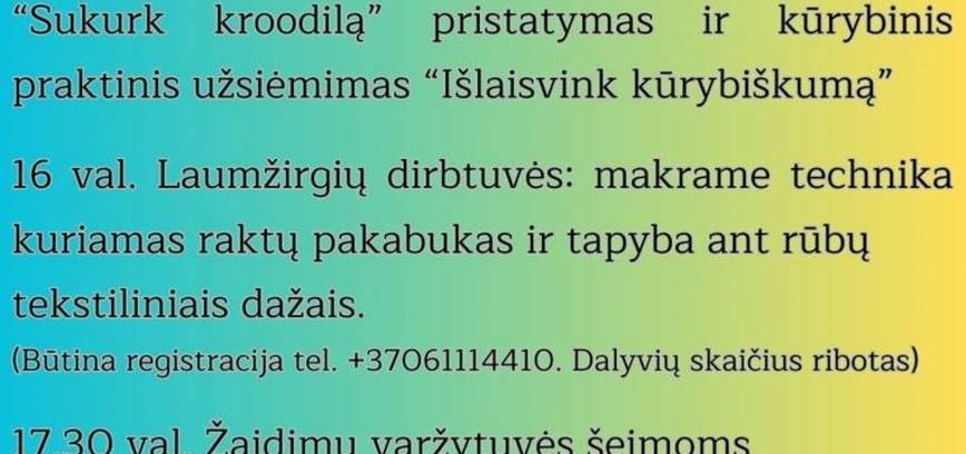 Vasaros palydėtuvės - šeimų šventė „Laumžirgis“ Kuliuose