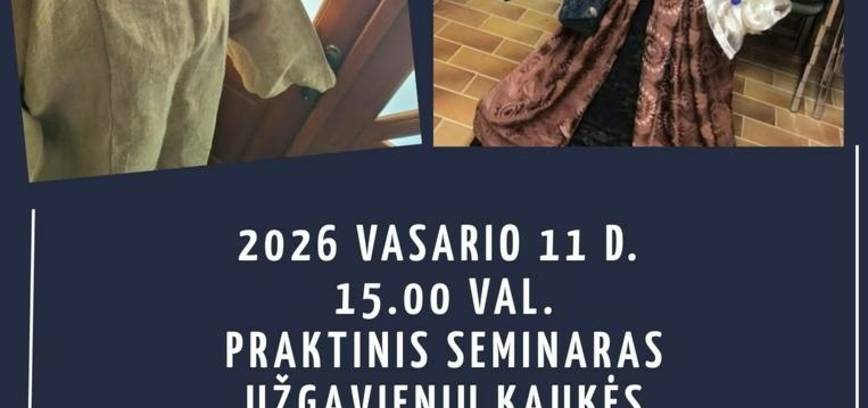 Praktinis seminaras „Užgavėnių kaukės“