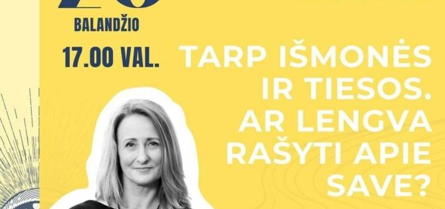 Susitikimas su žurnaliste, rašytoja, lektore Virginija Rimkuviene