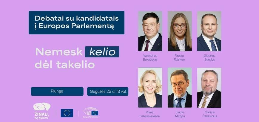 Kandidatų į Europos parlamentą debatai Plungėje