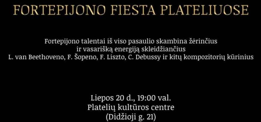 Fortepijono fiesta Plateliuose