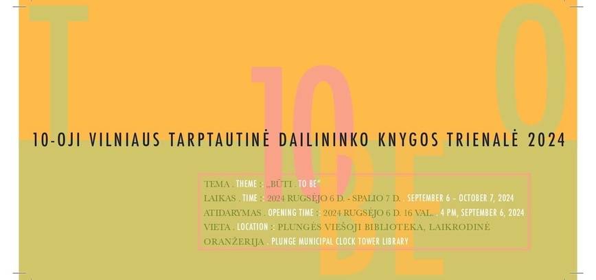 Parodos „10-oji Vilniaus tarptautinė dailininko knygos trienalė 2024“ atidarymas