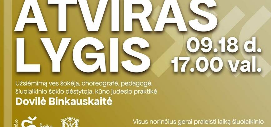 Kūrybinės dirbtuvės „Atviras lygis“ 