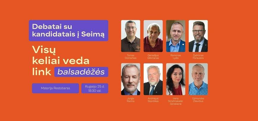 Debatai Plungės - Rietavo vienmandatėje apygardoje su kandidatais į seimą