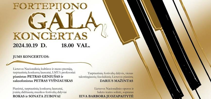 Fortepijono GALA koncertas