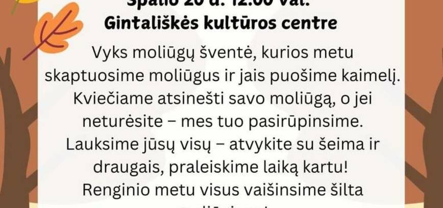 Moliūgų šventė Gintališkėje