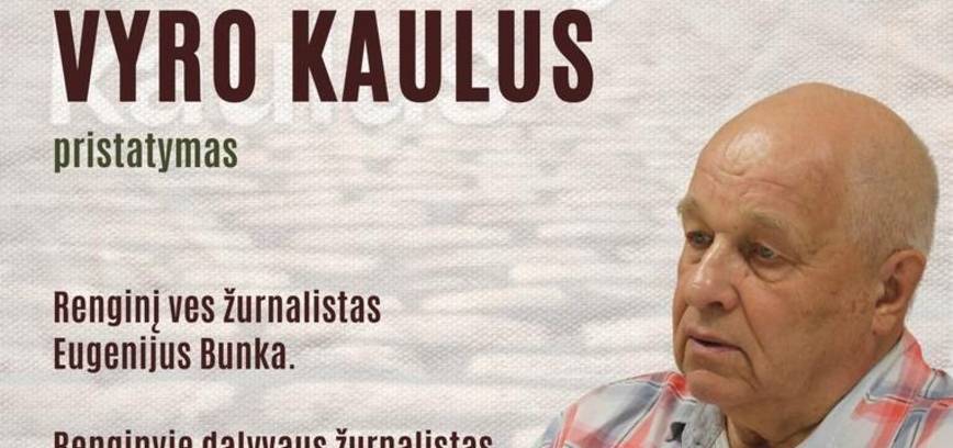 Lietuvos rašytojų sąjungos nario, psichologijos mokslų daktaro Vytauto Čepo knygos „Surask mano vyro kaulus“ pristatymas
