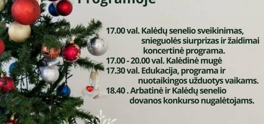 Kalėdų eglutės įžiebimo šventė Žemaičių Kalvarijoje