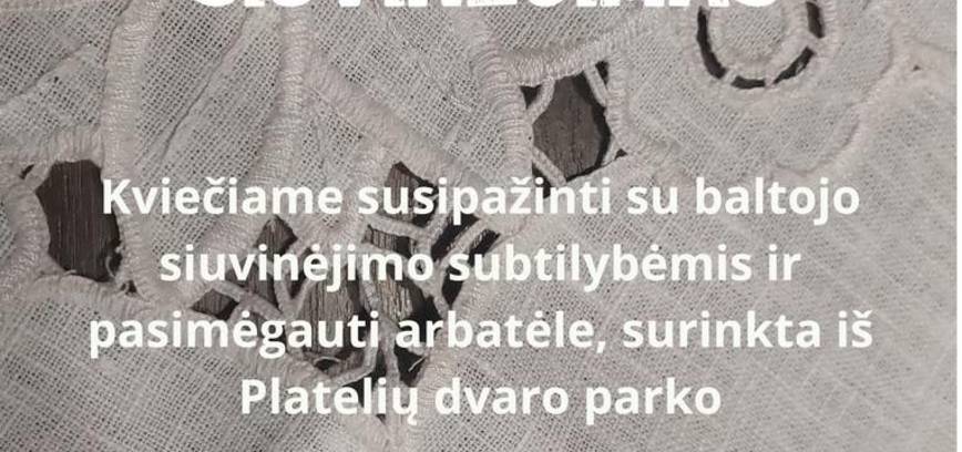 Praktinis seminaras „Baltas siuvinėjimas”