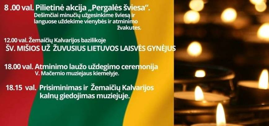 Laisvės gynėjų dienos minėjimas Žemaičių Kalvarijoje 