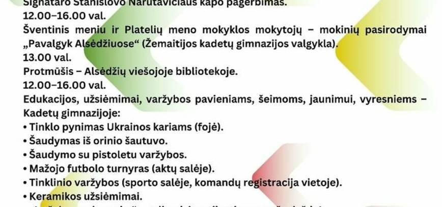 Vasario 16-osios šventė Alsėdžiuose