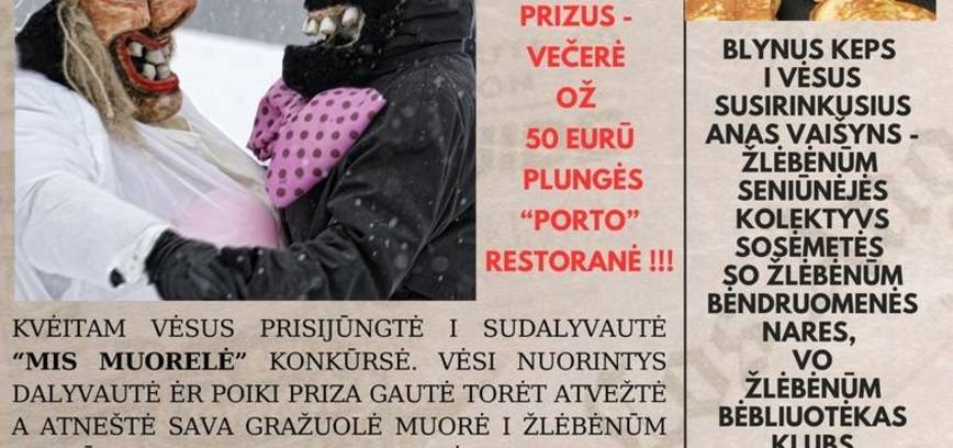 Užgavėnės Žlibinuose