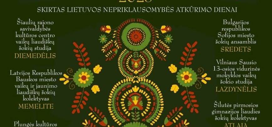 XX-asis tarptautinis vaikų ir jaunimo liaudiškų šokių ir muzikos festivalis „Laisvės vaikai“ 