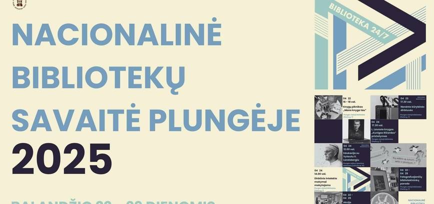 Nacionalinė Lietuvos bibliotekų savaitė Plungėje