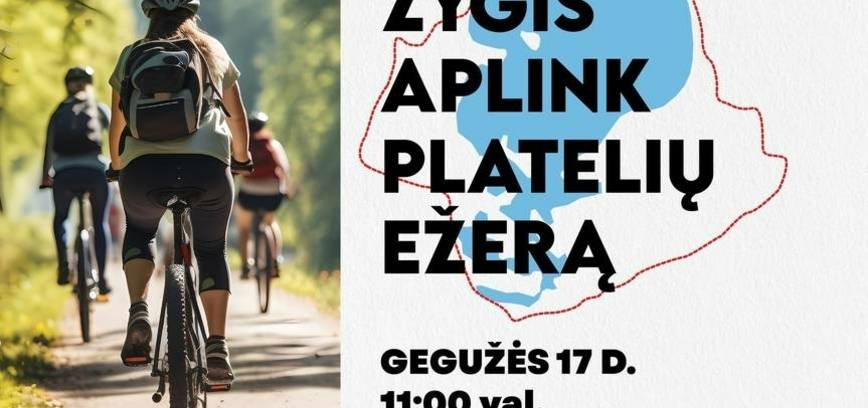 Dviračių žygis aplink Platelių ežerą