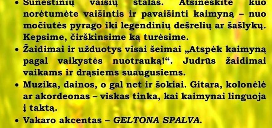 Kaimynų diena Prūsaliuose