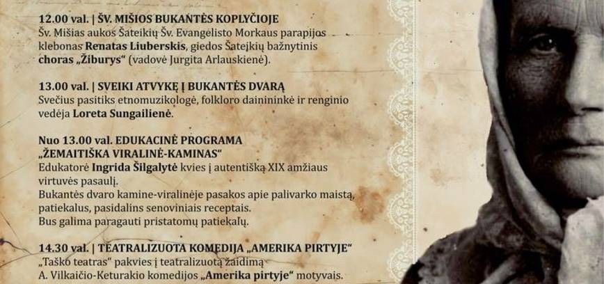 Rašytojos Žemaitės 180-asis gimtadienis Bukantėje