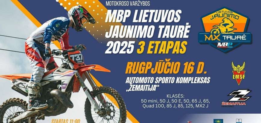 Motokroso varžybos „MBP Lietuvos Jaunimo taurė 2025“ III etapas