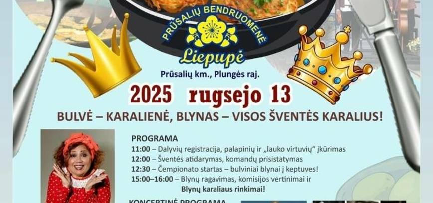 Bulvinių blynų kepimo čempionatas Prūsaliuose