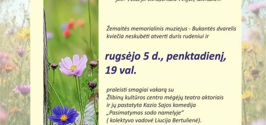 Atsisveikinimas su vasara Žemaitės memorialiniame muziejuje