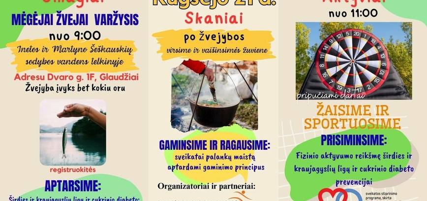 Sveikos širdies stovykla Glaudžiuose