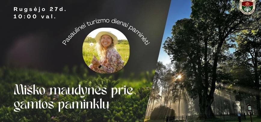 Miško maudynės prie gamtos paminklų