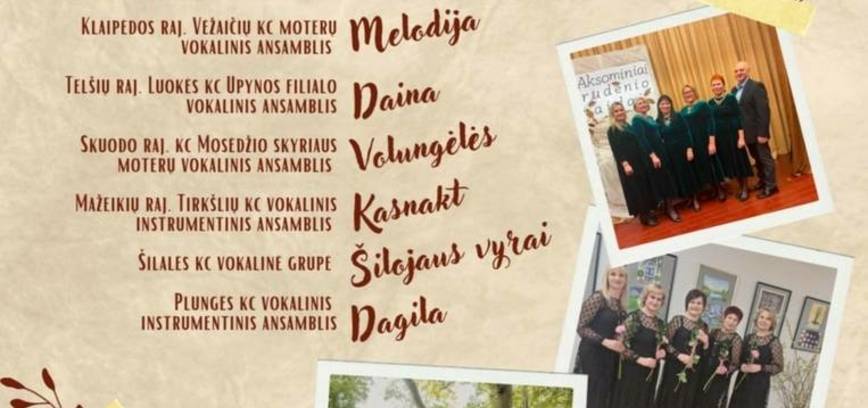Vokalinės muzikos festivalis „Rudens melodijų takais“