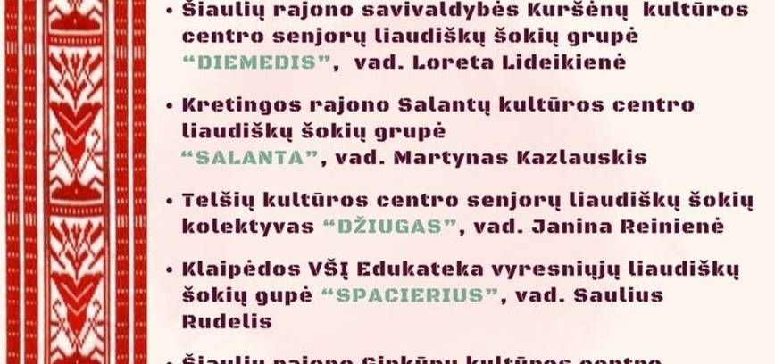 Liaudiškų šokių festivalis „Nupinkim margą šokių pynę“ 