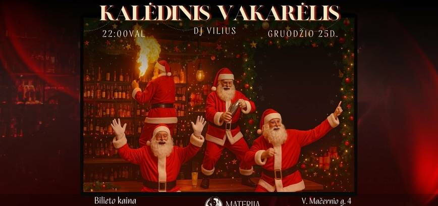 Kalėdinis vakarėlis restobare „Materija“
