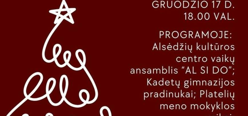 Kalėdų eglutės įžiebimo šventė Alsėdžiuose