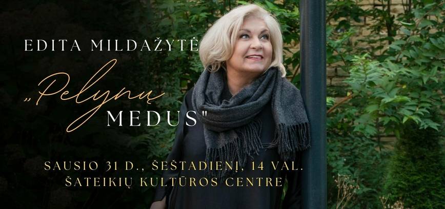 Editos Mildažytės autobiografinės knygos „Pelynų medus“ pristatymas