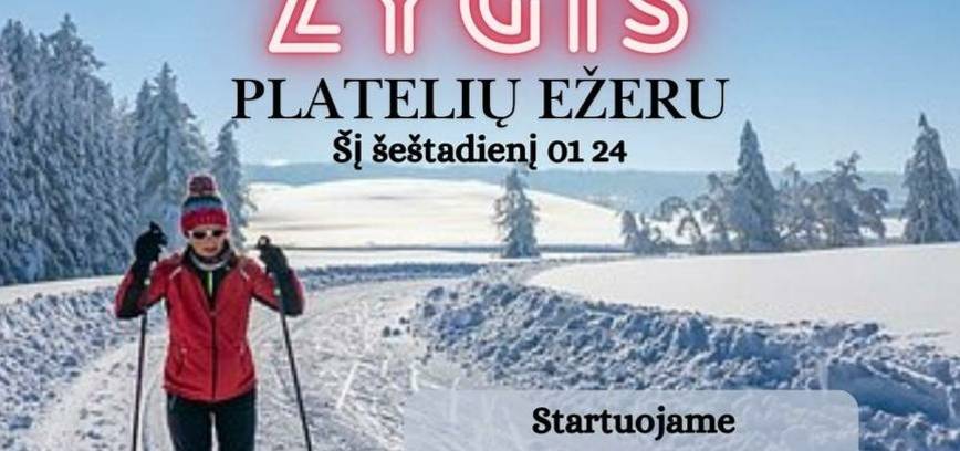 Slidžių žygis Platelių ežeru