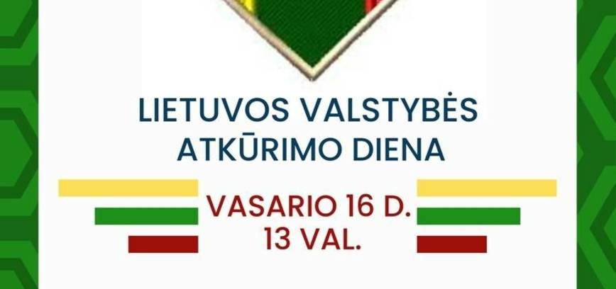 Lietuvos valstybės atkūrimo dienos minėjimas Žlibinuose