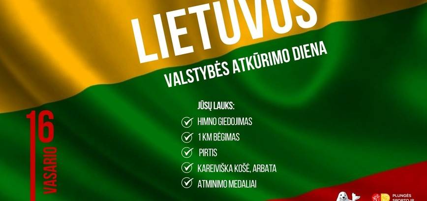 Lietuvos valstybės atkūrimo dienos minėjimas prie Plungės jūros