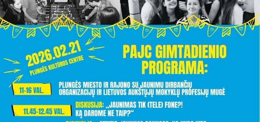 Plungės atviro jaunimo centro 15 metų gimtadienis