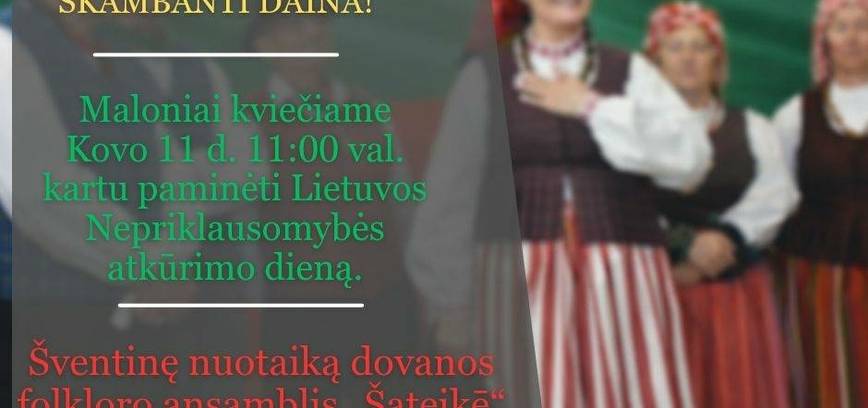 Lietuvos nepriklausomybės atkūrimo dienos minėjimas Šateikiuose