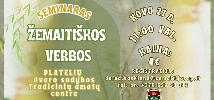 Seminaras „Žemaitiškos verbos“