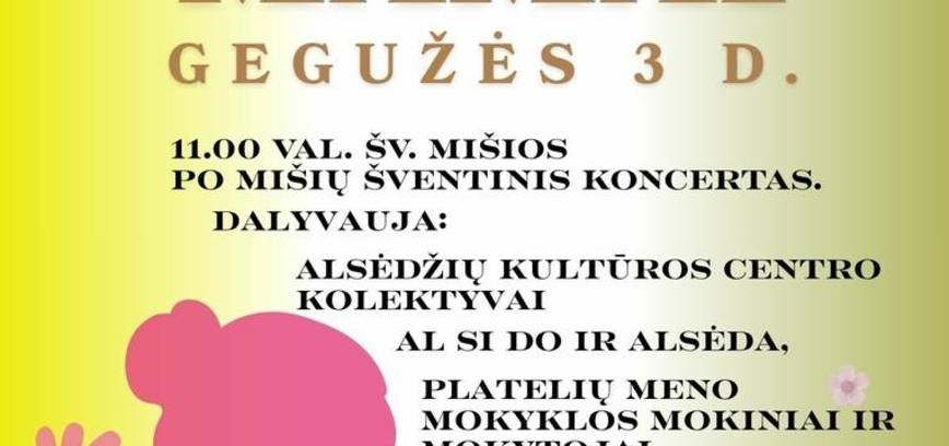 Koncertas, skirtas mamos dienai Alsėdžiuose