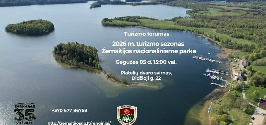 Turizmo forumas „2026 m. turizmo sezonas Žemaitijos nacionaliniame parke“ 
