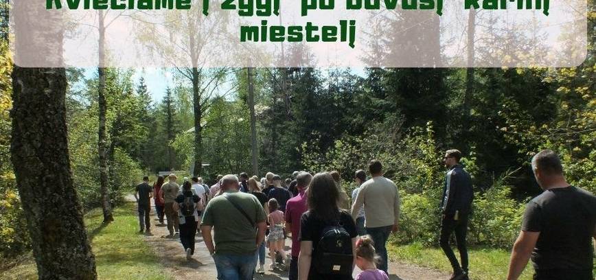 Pėsčiųjų žygis po buvusį Plokštinės karinį miestelį