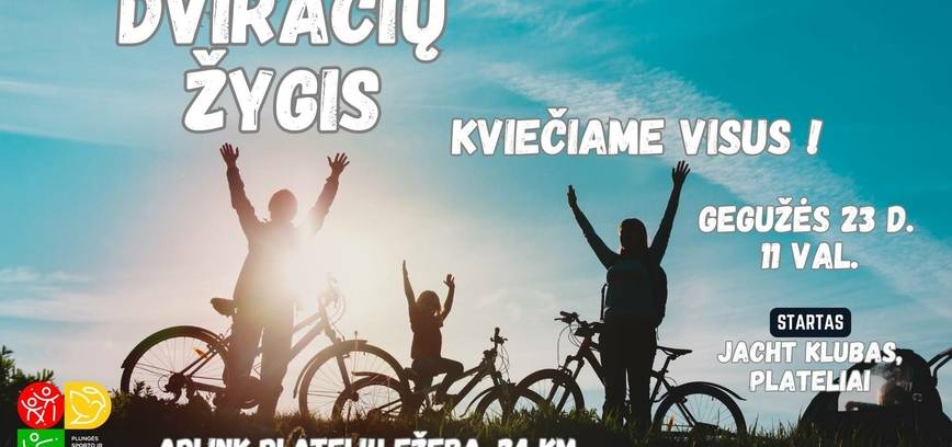 Dviračių žygis apie Platelių ežerą