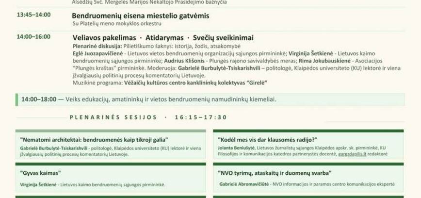 Rajoninė bendruomenių sueiga – konferencija „Pilietiškumo šaknys – bendruomenės stiprybė“