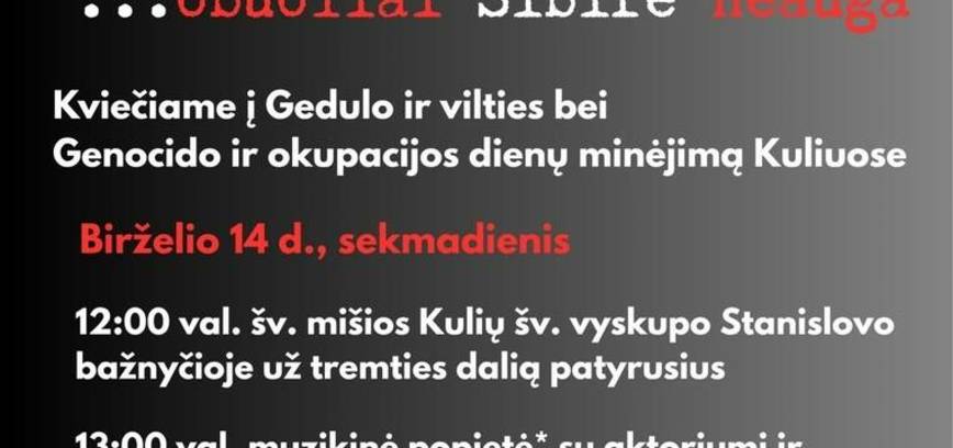 Gedulo ir vilties diena Kuliuose