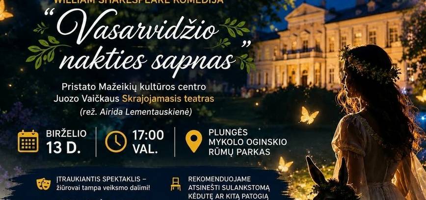 Spektaklis „Vasarvidžio nakties sapnas“