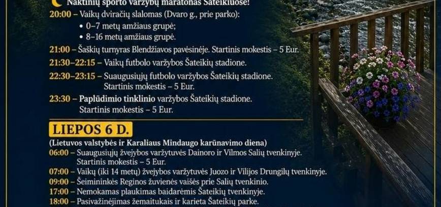 Kartų festivalis Šateikiuose. Lietuvos valstybės ir Karaliaus Mindaugo karūnavimo dienos šventė.