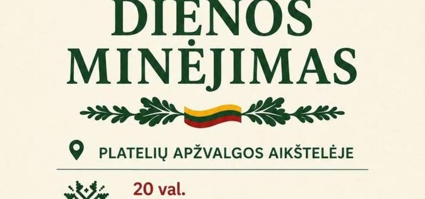 Lietuvos valstybės dienos minėjimas Plateliuose