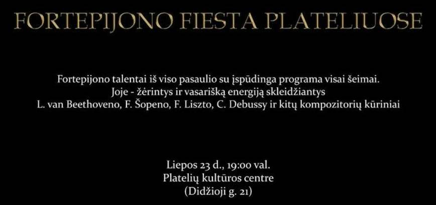 Fortepijono fiesta Plateliuose
