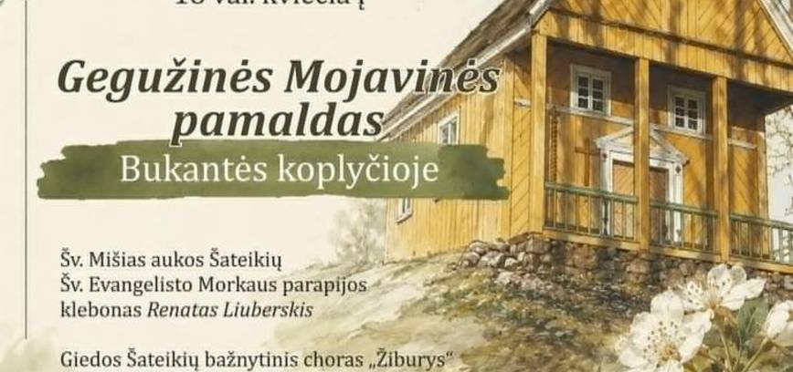 Gegužinės Mojavinės pamaldos Bukantės koplyčioje